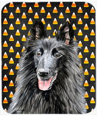 

Caroline's Treasures Belgian Sheepdog Candy Corn Halloween Portrait MousePad Mousepad(Multicolor)