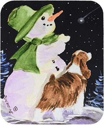 

Caroline's Treasures Snowman with English Springer Spaniel MousePad Mousepad(Multicolor)