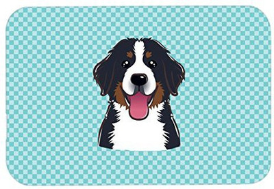 

Caroline's Treasures Checkerboard Blue Bernese Mountain Dog MousePad Mousepad(Multicolor)