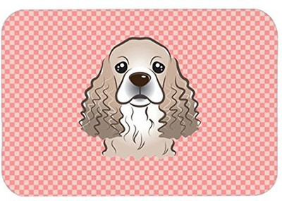 

Caroline's Treasures Checkerboard Pink Cocker Spaniel MousePad Mousepad(Multicolor)