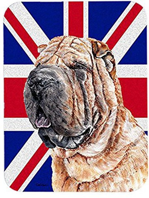 

Caroline's Treasures Shar Pei with English Union Jack British Flag MousePad Mousepad(Multicolor)