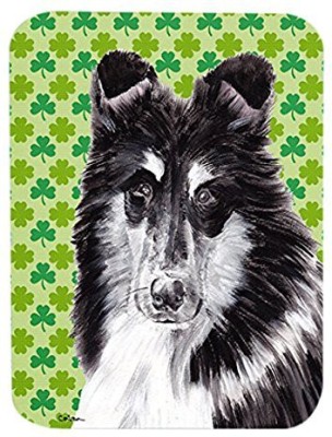 

Caroline's Treasures Black and White Collie Lucky Shamrock St. Patrick's Day MousePad Mousepad(Multicolor)