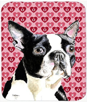 

Caroline's Treasures Boston Terrier Hearts Love & Valentine's Day MousePad Mousepad(Multicolor)