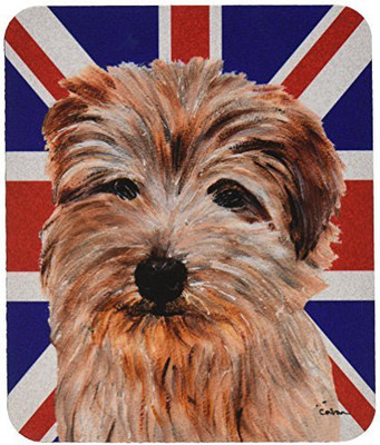 

Caroline's Treasures Norfolk Terrier with English Union Jack British Flag Mouse Pad Mousepad(Multicolor)