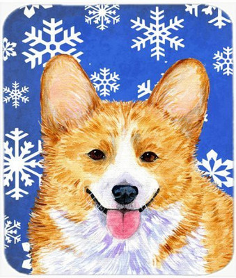 

Caroline's Treasures Corgi Winter Snowflakes Holiday MousePad Mousepad(Multicolor)