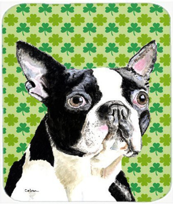 

Caroline's Treasures Boston Terrier St. Patrick's Day Shamrock Portrait Mouse Pad Mousepad(Multicolor)