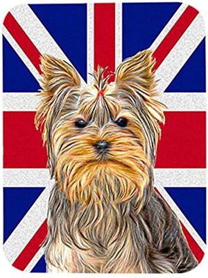 

Caroline's Treasures Yorkie/Yorkshire Terrier with English Union Jack British Flag MousePad Mousepad(Multicolor)