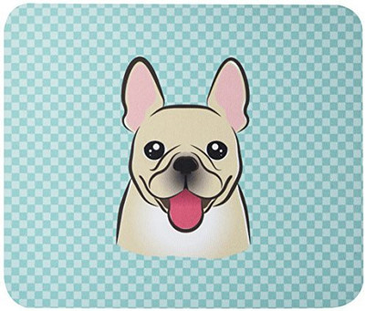

Caroline's Treasures Checkerboard Blue French Bulldog MousePad Mousepad(Multicolor)