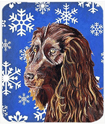 

Caroline's Treasures Boykin Spaniel Blue Snowflake Winter MousePad Mousepad(Multicolor)