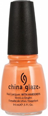 

China Glaze Nail Lacquer with Nail Hardner 2 Peachy Keen(Pack of 6)