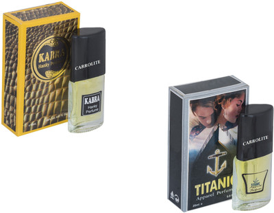

Carrolite Set of 2 Kabra Yellow-Titanic Perfume Eau de Parfum - 20 ml(For Men & Women)