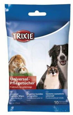 

trixie Universal Cosmetic wipes pack of 20 10 ml Pet Coat Cleanser(Suitable For Dog, Cat)