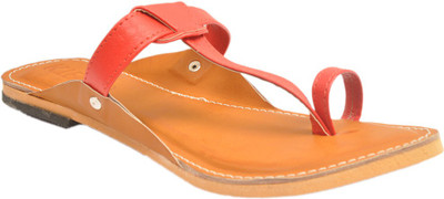 

INDCROWN Women Red Flats