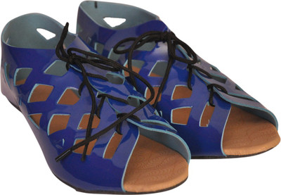 

INDCROWN Women Blue Flats