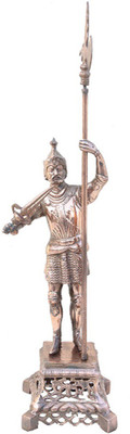 

Apkamart Handicraft Soldier Showpiece - 30 Inch - Decorative Human Figurines for Home Decor and Gifts Decorative Showpiece - 77 cm(Aluminium, Copper)