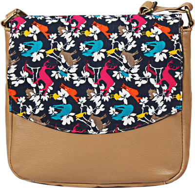 

Bagsy Malone Women Casual Beige PU Sling Bag