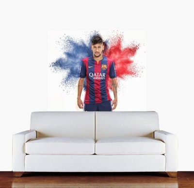 Impression Wall 61 cm Jr. Neymar Design Self Adhesive Sticker(Pack of 1)