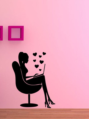Decora  Romance Sticker(Pack of 1, Black
