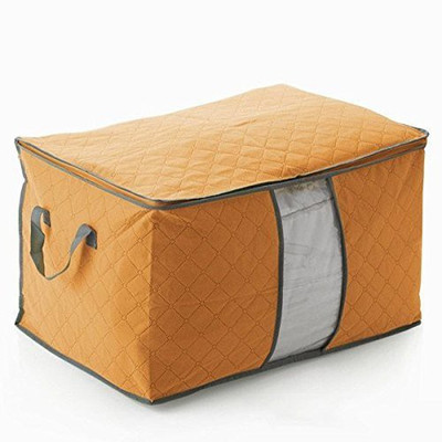 

Swarish Foldable Charcoal Clothes Sweater Blanket Closet Organizer Storage Bag Box Storage Box(Multicolor)