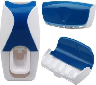 

Elegantshopping Plastic Toothbrush Holder(Blue, Wall Mount)