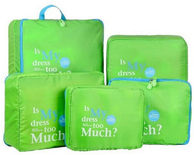 

Ez-life EZ Life 5 Piece Travel Bag-in-bag Organizers Nylon - Light weight - Green(Green)