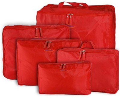 

Ez-life EZ Life Multipurpose Bags-in-Bag Travel Organizer - Red - set of 5- Nylon(Red)