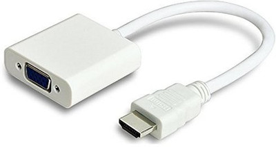 

LipiWorld TV-out Cable HDMI to VGA Converter Adapter(White, For DVD)