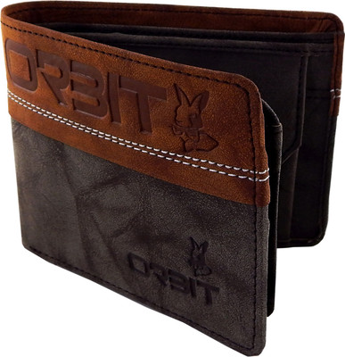 

Orbit Men Brown, Tan Genuine Leather, Fabric Wallet(5 Card Slots)