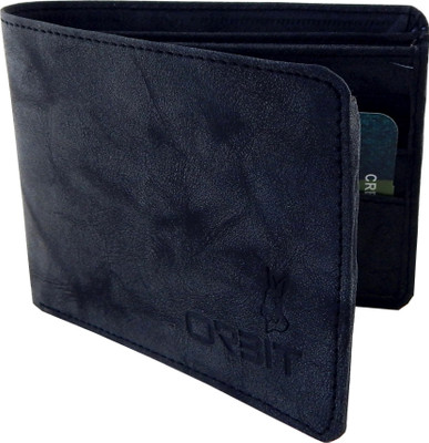 

Orbit Men Black Genuine Leather, Fabric Wallet(3 Card Slots)