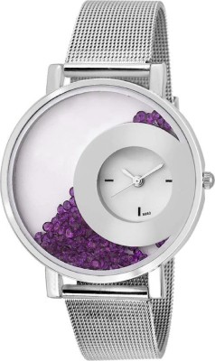 SPINOZA letest collation fancy and attractive purple movable diamonds in dial 04S107 Analog Watch  - For Girls   Watches  (SPINOZA)