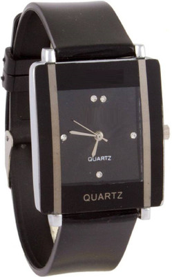

Freny Exim Attractive Casual Square Black Dial Soft Belt Strap Watch - For Women