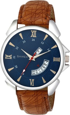 SAMEX LATEST STYLISH BRANDED DAY DATE SERIES COLORED BIG DIAL BEST SELLING TITA FASTAC TIME Watch  - For Men   Watches  (SAMEX)