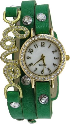 SPINOZA �01S064 green exclusive diamond studded prisiouse collaction love bracelet for valantine� Watch  - For Girls   Watches  (SPINOZA)