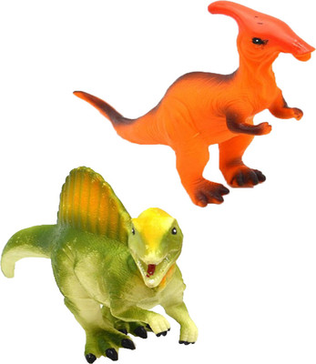 

Hang Shuntoys 10 inch Big Dinosaurs Animals Plastic Toys for Kids ( 2 Pcs. Pack ) - HB6007-2(Multicolor)