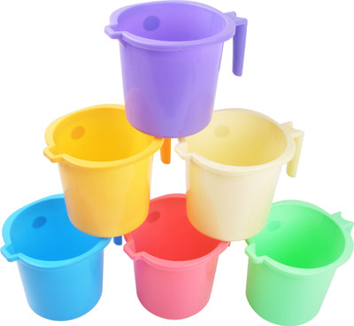 

Nahata Homeware Plastic Bath Mug(Red, Purple, Yellow, Blue, Green, Gold 1)