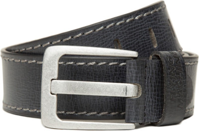 

Flying Machine Men Casual Blue Genuine Leather Belt, Navy