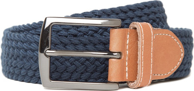 

Flying Machine Men Casual Blue Fabric Belt, Navy