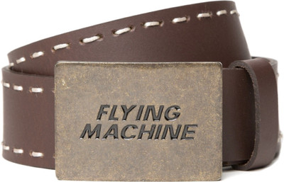

Flying Machine Men Casual Brown Genuine Leather Belt