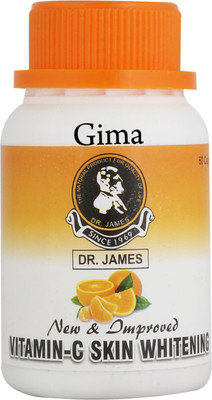 

Gima Trading Company Gima Dr James Glutathione skin whitening pills (60 Capsules) (Made in USA)(60 g)