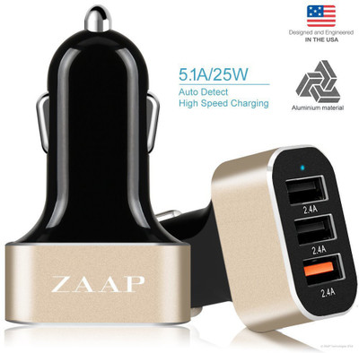 ZAAP 2.4 amp Turbo Car Charger