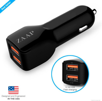 Zaap 2.1 amp Turbo Car Charger