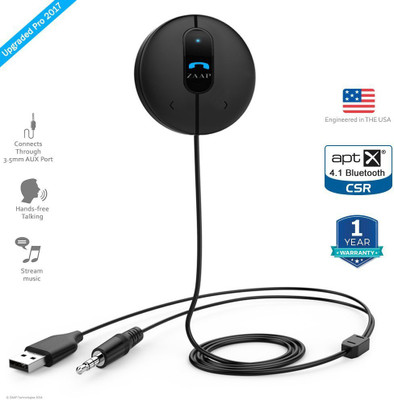 

Zaap v4.1 Car Bluetooth Device with USB Cable, 3.5mm Connector(Black)