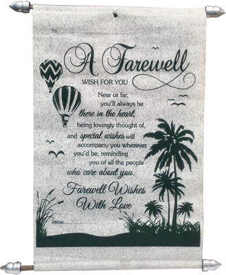 

Natali Traders Farewell Scroll Card Greeting Card(Green, Pack of 1)