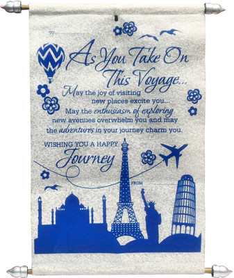 

Natali Traders Farewell Scroll Card Greeting Card(Blue, Pack of 1)