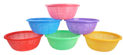 

Nahata Homeware Mazza (Small) Plastic Fruit & Vegetable Basket(Multicolor)