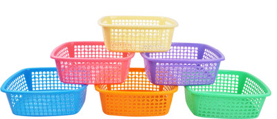 

Nahata Homeware Mohit Plastic Fruit & Vegetable Basket(Multicolor)