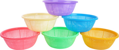 

Nahata Homeware Mazza (Big) Plastic Fruit & Vegetable Basket(Multicolor)