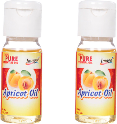 

Imago 100% Pure Apricot Essential Oil For Skin Care & hair Care 60 ml (Pack of 2)each 30ml Hair Oil(60 ml)