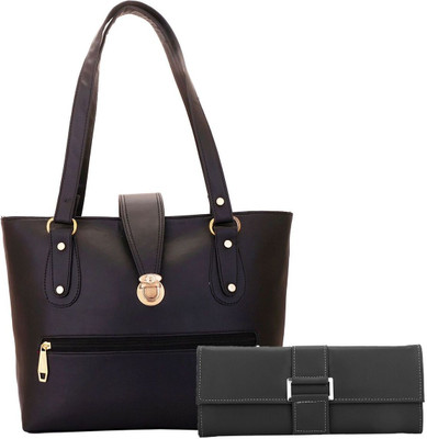 

Lady bar Shoulder Bag(Black)