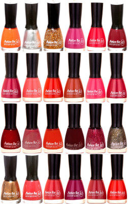 

Fashion Bar Nail Polish Combo at Wholesale Price Set 25 Multicolor(Pack of 24)